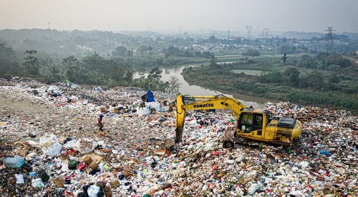 Disposing of a mattress in a landfill