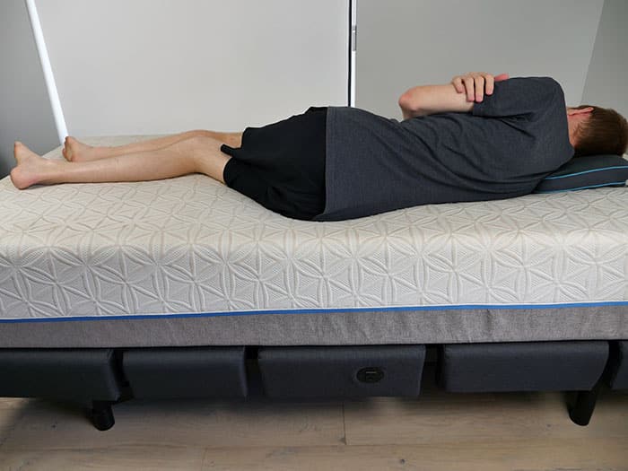 sleeping on tempurpedic mattress
