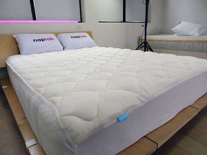 Mattress pad on queen bed