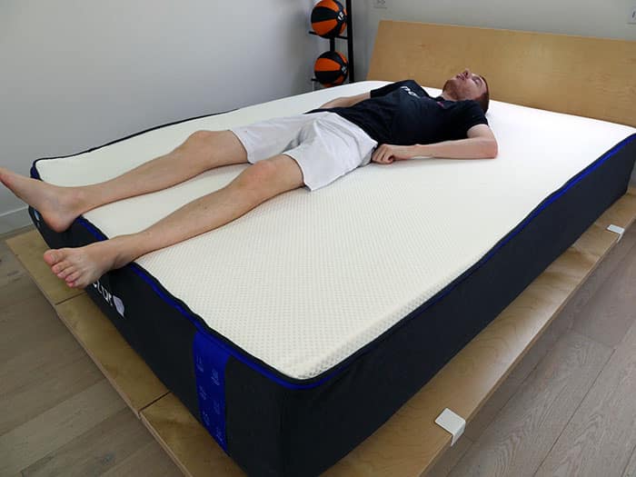 Back sleeping on the Nectar mattress