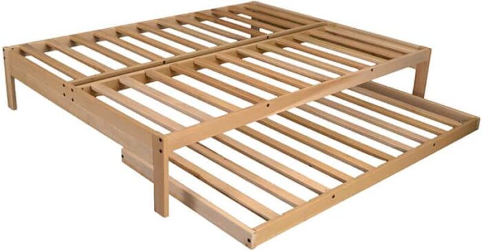 KD Frames Twin Trundle, Natural Wood