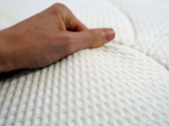 DreamCloud Luxury Hybrid mattress cover close-up