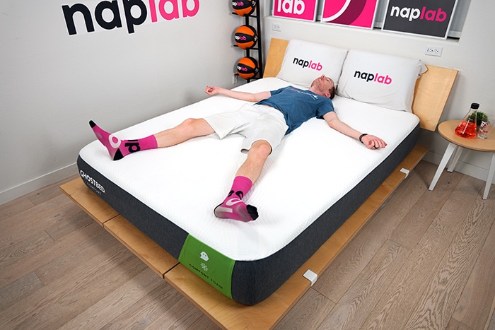 Ghostbed Comfort Foam Back Sleeping Ghostbed Comfort Foam Back Sleeping