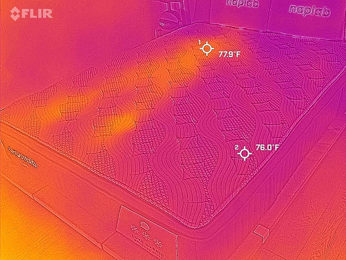 Ghostbed Luxe Hybrid After Cooling Test Ghostbed Luxe Hybrid After Cooling Test