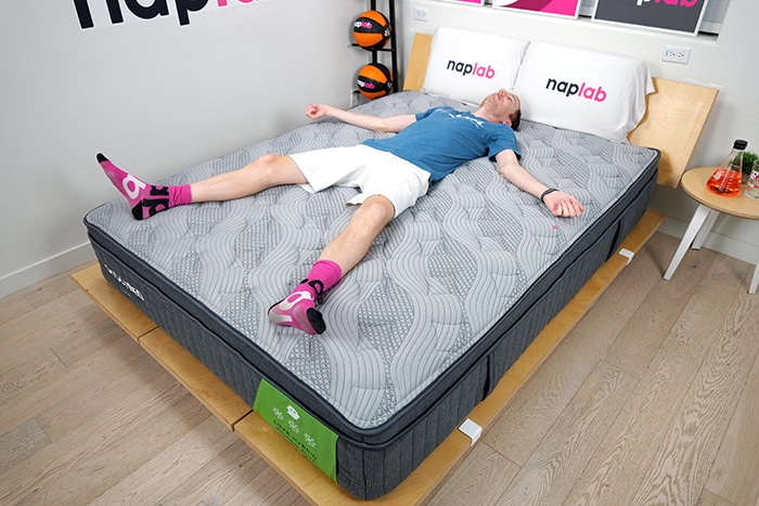 Ghostbed Luxe Hybrid Back Sleeping Ghostbed Luxe Hybrid Back Sleeping