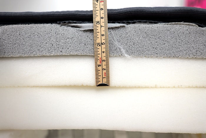 Ghostbed Luxe Hybrid Measuring Poly Foam Ghostbed Luxe Hybrid Measuring Poly Foam