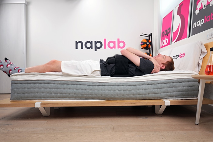Sleepmax Edge Support Test Back Sleeping With Vest Sleepmax Edge Support Test Back Sleeping With Vest