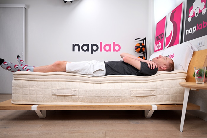Avocado Luxury Edge Support Test Back Sleeping Avocado Luxury Edge Support Test Back Sleeping