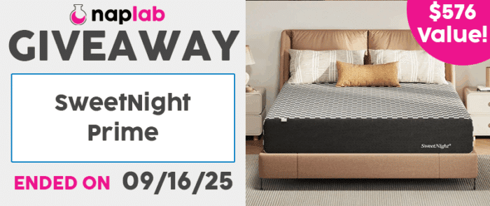 Giveaway Sweetnight Prime End