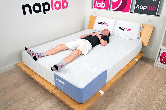 Casper Cloud One Back Sleeping
