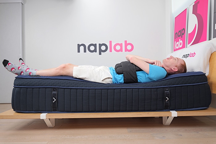 Dreamcloud Ultra Edge Support Test Back Sleeping With Vest Dreamcloud Ultra Edge Support Test Back Sleeping With Vest