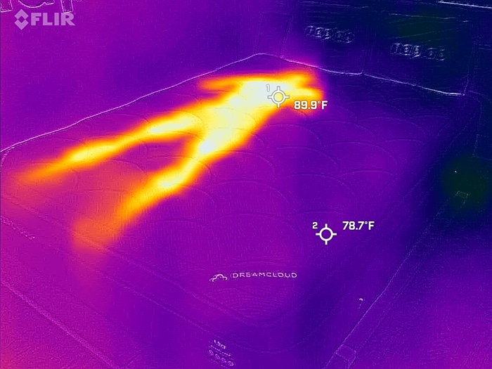 Dreamcloud Ultra Hybrid Before Cooling Test Dreamcloud Ultra Hybrid Before Cooling Test