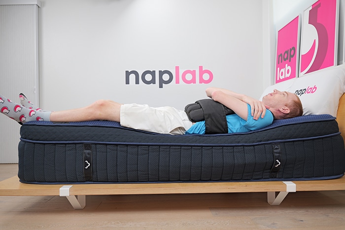 Dreamcloud Ultra Hybrid Edge Support Test Back With Vest Dreamcloud Ultra Hybrid Edge Support Test Back With Vest