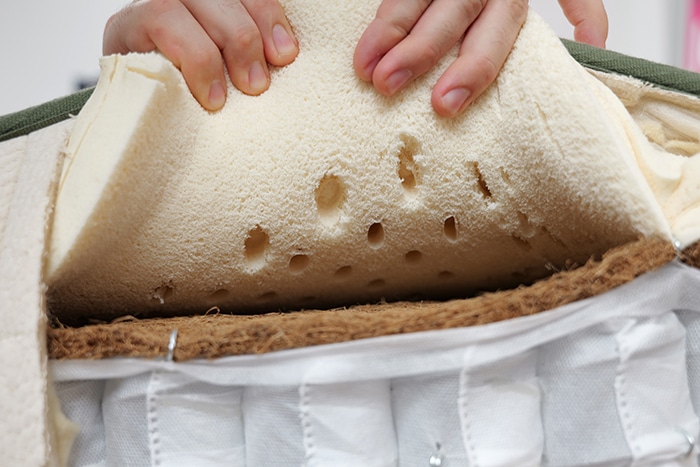 Avocado Extra Firm Latex Foam Perforations Avocado Extra Firm Latex Foam Perforations