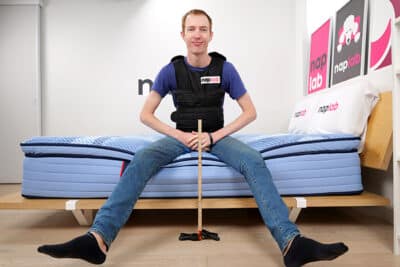 Sealy Posturepedic Pro Lincoln Heights Edge Support Test With Vest Sealy Posturepedic Pro Lincoln Heights Edge Support Test With Vest